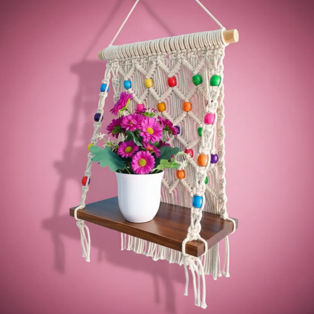 Macrame Self | Boho Self Decor